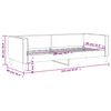 vidaXL Lit de repos sans matelas gris fonc&eacute; 80x200 cm tissu