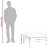 vidaXL Repose-pied de jardin avec coussin bois massif de pin