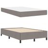 vidaXL Lit &agrave; ressorts Taupe 120 x 190 cm tissu