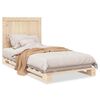 vidaXL Cadre de lit sans matelas avec t&ecirc;te de lit 100x200 cm