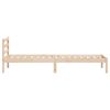 vidaXL Cadre de lit Marron 225,5 x 105,5 x 69,5 cm Bois de Pin Massif