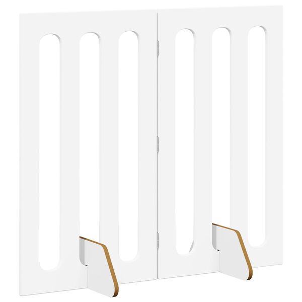 vidaXL Cl&ocirc;ture pliable pour animaux 2 pcs Blanc 100,5 x 38 x 90 cm