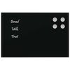 vidaXL Tableau noir magn&eacute;tique mural Noir 30x20 cm Verre tremp&eacute;