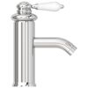 vidaXL Robinet de lavabo de salle de bain Finition chrom&eacute;e 130x180 mm
