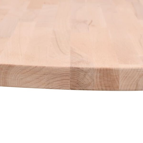 vidaXL Dessus de table &Oslash;40x4 cm rond bois massif de h&ecirc;tre