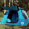 vidaXL Tente de camping &agrave; d&ocirc;me 4 personnes bleu lib&eacute;ration rapide