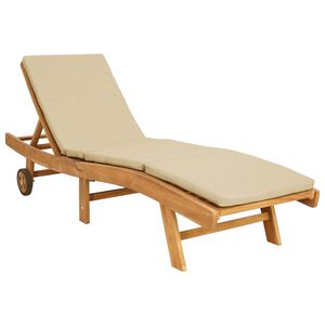 vidaXL Transat Polyester Marron et beige
