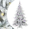 vidaXL Sapin de No&euml;l Artificiel &agrave; Branches Articul&eacute;es Blanc 180 cm