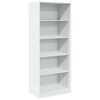 vidaXL Garde-robe blanc 80x50x200 cm bois d'ing&eacute;nierie