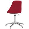 vidaXL Chaise pivotante de bureau Rouge bordeaux Tissu
