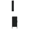 vidaXL Ensemble de meubles salle de bain 2 pcs noir bois d'ing&eacute;nierie