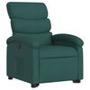vidaXL Fauteuil inclinable vert fonc&eacute; tissu