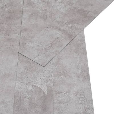 vidaXL Planches de plancher PVC 5,02 m² 2 mm Autoadhésif Gris terre