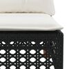 vidaXL Salon de jardin 8 pcs avec coussins noir r&eacute;sine tress&eacute;e