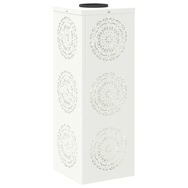 vidaXL Lumi&egrave;re de chemin LED solaire 2 pcs Blanc Acier lamin&eacute; &agrave; froid