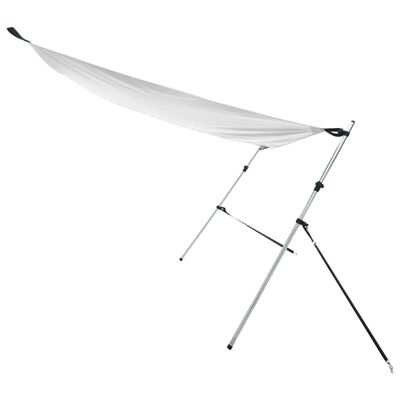 vidaXL Extension d'ombrage T-Top blanc 170x208x(115-183) cm