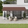 vidaXL Auvent r&eacute;tractable automatique marron 600x350 cm
