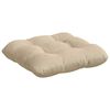 vidaXL Coussins de si&egrave;ge 4 pcs Cr&egrave;me 40 x 40 cm Tissu en microfibre