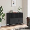vidaXL Buffet noir 100x35x76 cm bois d’ingénierie