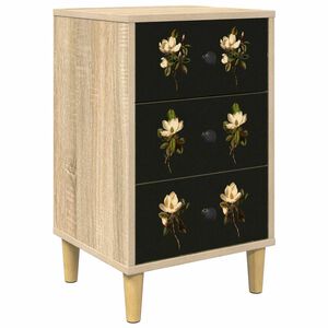 vidaXL Table de chevet BREMEN Ch&ecirc;ne Sonoma 36 x 33 x 60 cm