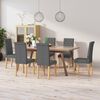 vidaXL Chaises &agrave; manger lot de 6 gris fonc&eacute; tissu