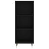 vidaXL Buffet noir 34,5x32,5x90 cm bois d'ing&eacute;nierie