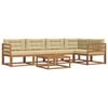 vidaXL Ensemble de canap&eacute;s d'ext&eacute;rieur 6 pc Naturel et Beige