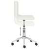 vidaXL Chaises pivotantes &agrave; manger lot de 6 blanc similicuir