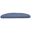 vidaXL Tapis d'escalier auto-adh&eacute;sifs 15 pcs Bleu 65 x 21 x 4 cm