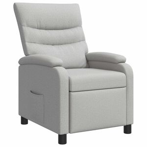 vidaXL Fauteuil inclinable Gris nuage Tissu