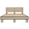 vidaXL Cadre de lit sans matelas ch&ecirc;ne sonoma 120x200 cm