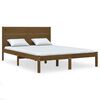 vidaXL Cadre de lit sans matelas marron miel 140x200 cm pin massif