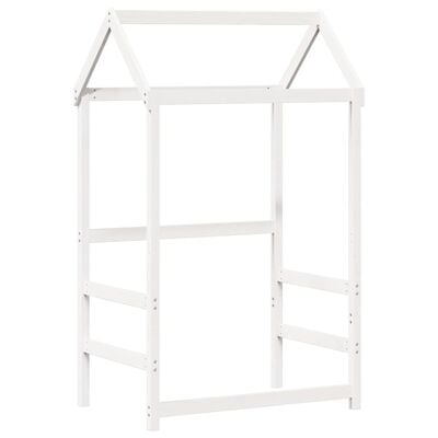 vidaXL Toit de lit pour enfants blanc 98x70x176,5cm bois de pin massif