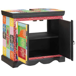vidaXL Meuble sous &eacute;vier Marron 60 x 35 x 55 cm Bois de mangue massif