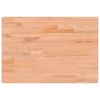 vidaXL Dessus de bureau 80x55x2,5 cm bois massif de h&ecirc;tre