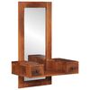 vidaXL Miroir mural avec tiroirs 60x33x90 cm bois massif d'acacia