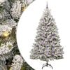 vidaXL Sapin de No&euml;l Artificiel &agrave; Branches Articul&eacute;es Vert et blanc