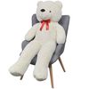 vidaXL Ourson en peluche XXL Blanc 160 cm