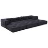 vidaXL Canap&eacute; modulaire 3 pcs Anthracite tissu