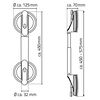 RIDDER Barre d'appui t&eacute;lescopique &agrave; ventouse 12,5 cm 100 kg A0150301