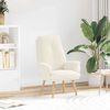 vidaXL fauteuil Cr&egrave;me 69 x 74 x 93 cm Tissu Sherpa