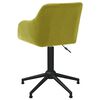 vidaXL Chaises pivotantes &agrave; manger lot de 4 vert tissu