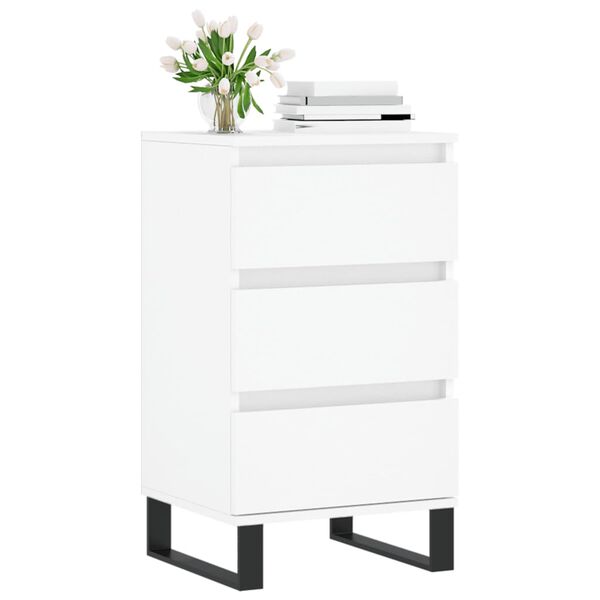 vidaXL Buffet blanc 40x35x70 cm bois d&rsquo;ing&eacute;nierie