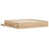 vidaXL Cadre de lit avec tiroirs sans matelas ch&ecirc;ne sonoma 200x200 cm