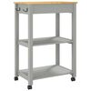 vidaXL Chariot de cuisine MONZA 60x40x88,5 cm bois massif de pin