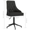 vidaXL Chaises pivotantes &agrave; manger lot de 2 Noir Velours