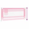 vidaXL Barri&egrave;re de s&eacute;curit&eacute; de lit d'enfant Rose 200x25 cm Tissu