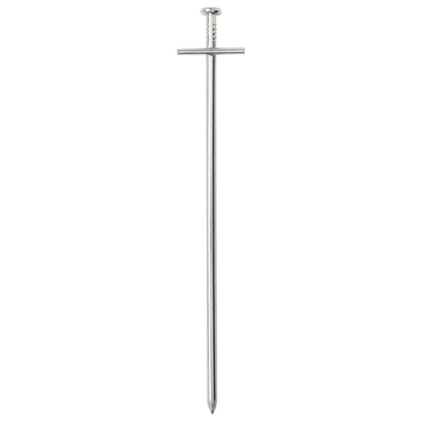 vidaXL Piquets de tente 24 pcs 23 cm &Oslash;6 mm acier galvanis&eacute;