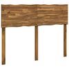 vidaXL T&ecirc;te de lit en bois brut ROSTOCK Naturel 120 cm