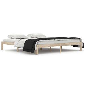 vidaXL Cadre de lit sans matelas bois massif de pin 200x200 cm
